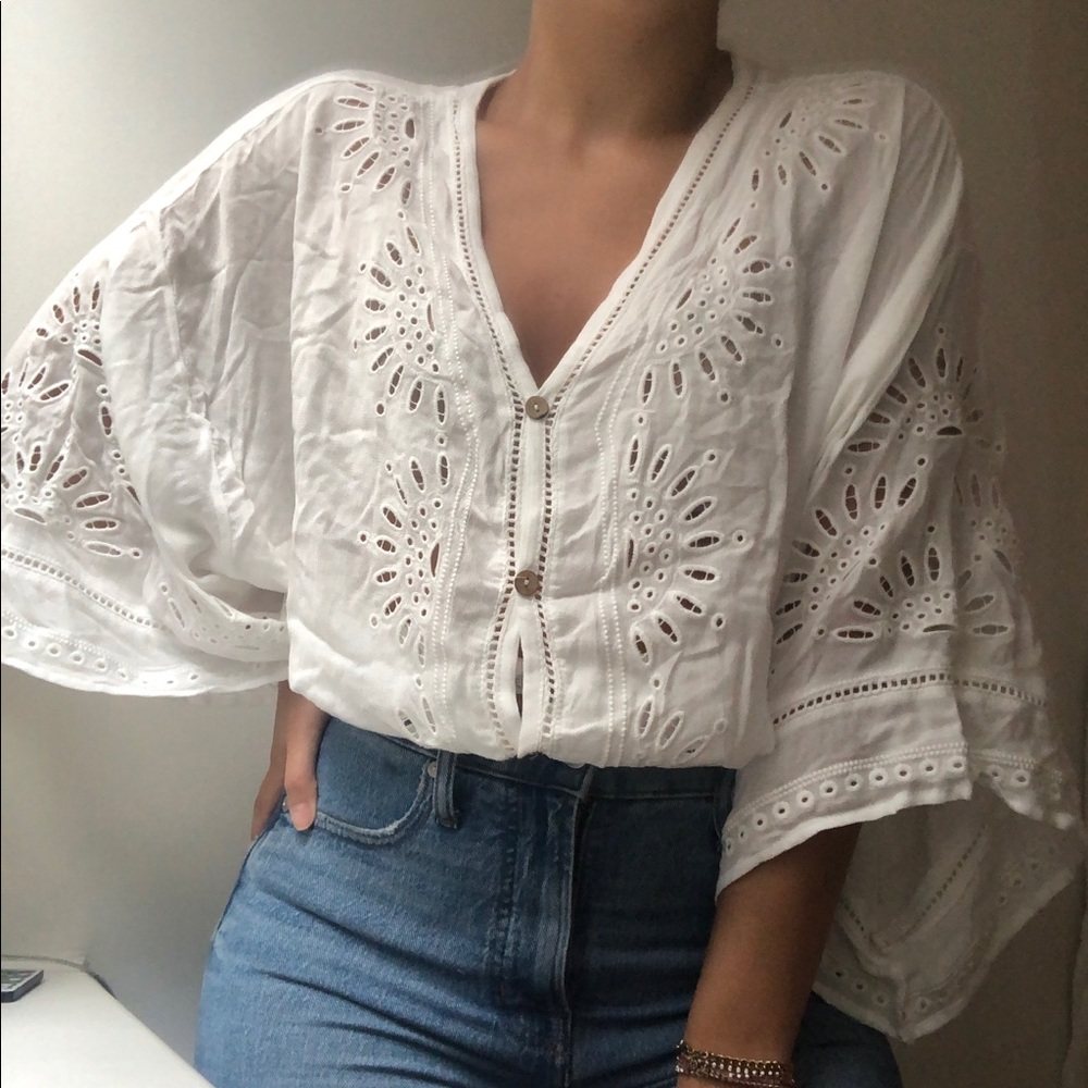 Vintage Havana cropped flowy top